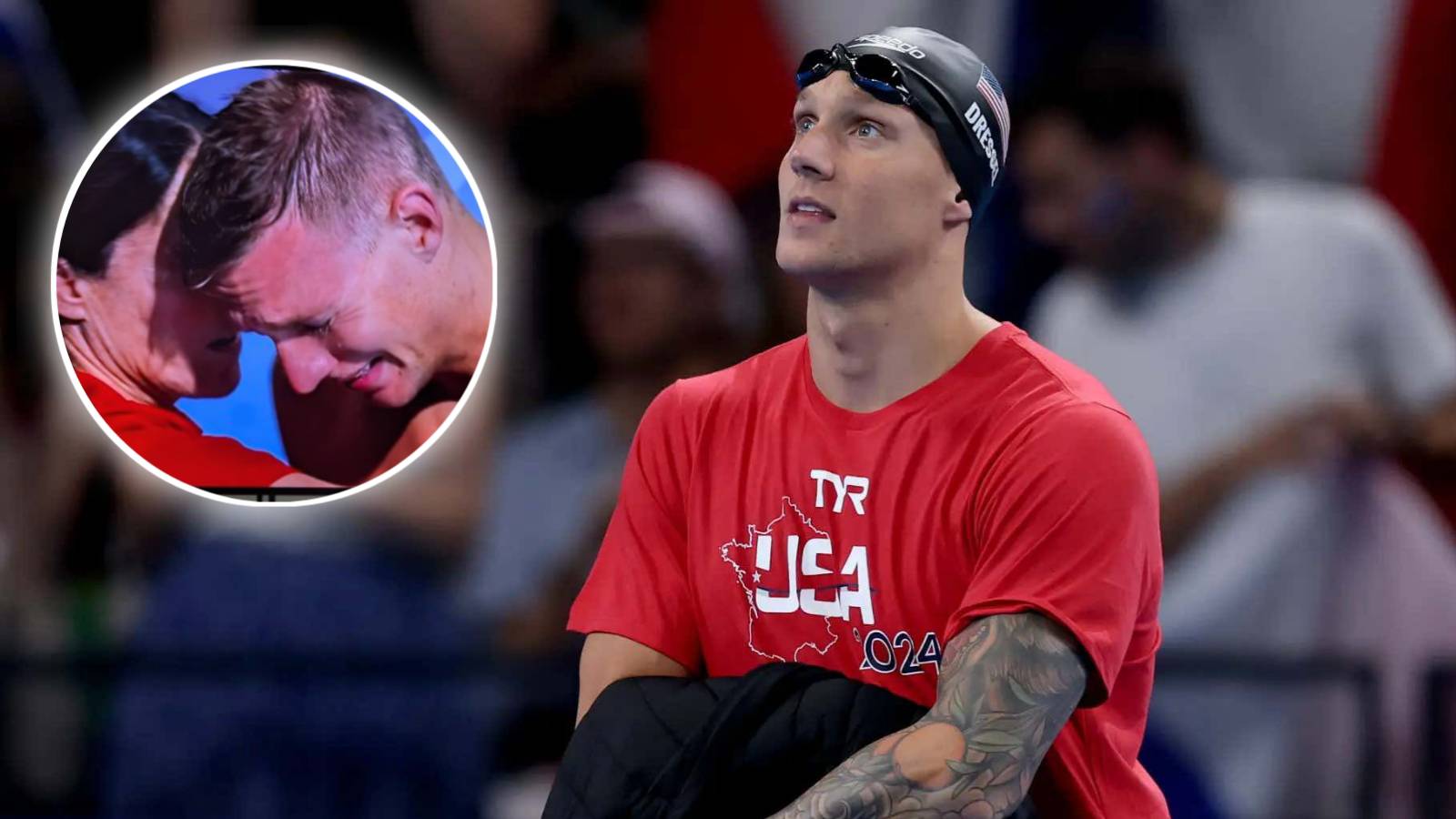 ‘Heartbroken’ Caeleb Dressel inconsolable after being unable to defend gold medals at Paris Olympics