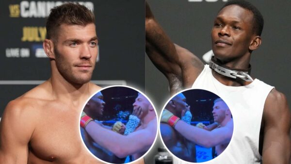 Israel Adesanya and Dricus du Plessis settling their beef at UFC 305