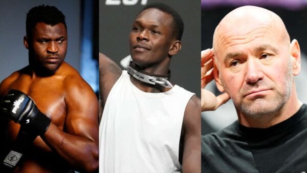 Israel Adesanya calls out UFC for cutting out Francis Ngannou's name from his interview