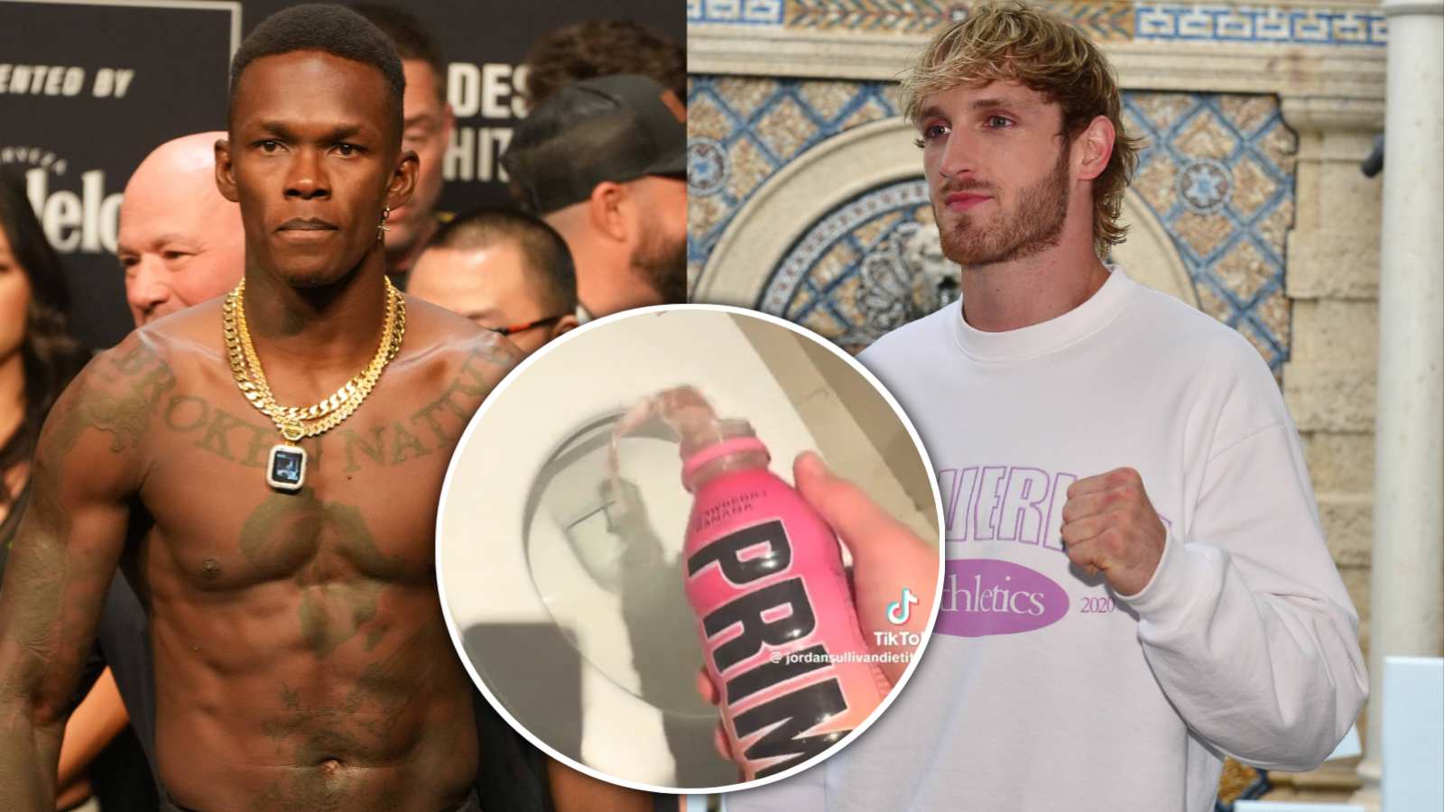 Logan Paul’s $3.2 billion valued PRIME drink washed down the toilet by Team Israel Adesanya 