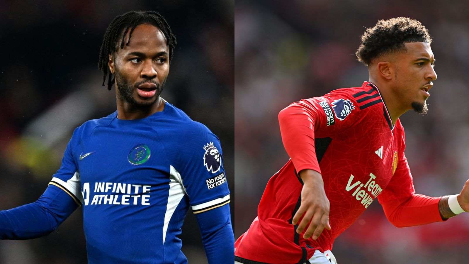 Chelsea and Manchester United plotting STUNNING swap deal between Raheem Sterling and Jadon Sancho