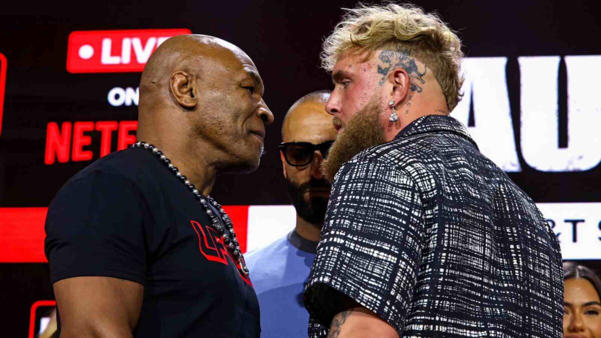 Jake Paul and Mike Tyson face-off