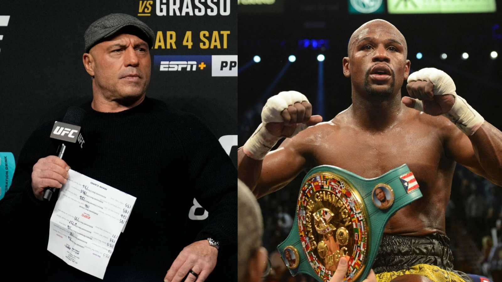 “Bullsh** money grab!” Joe Rogan gets honest about Floyd Mayweather firing referee mid-fight