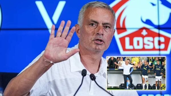 Jose Mourinho Fenerbahce loss