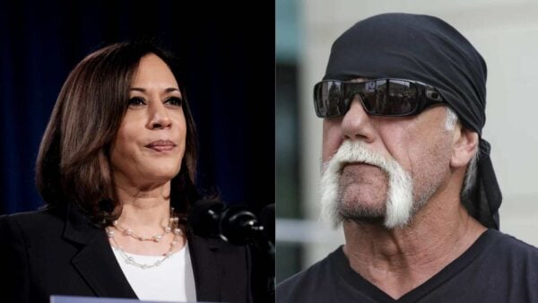 Kamala Harris and Hulk Hogan