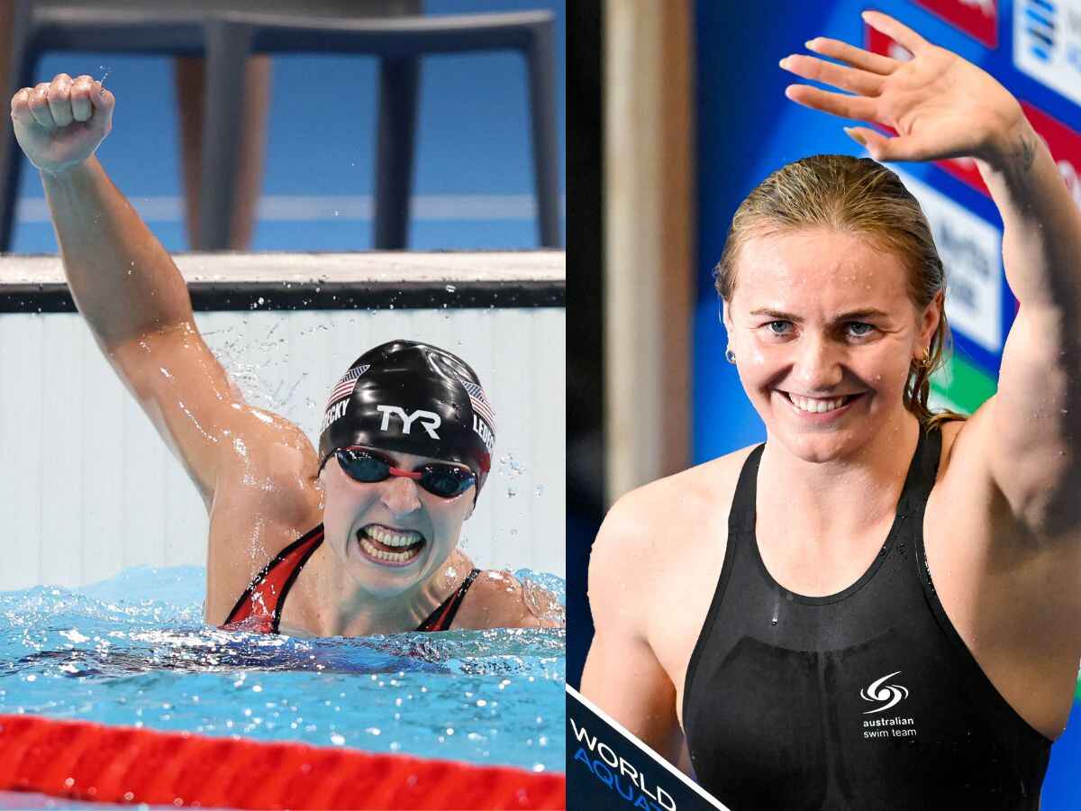 Katie Ledecky and Ariarne Titmus [Image Credit: Imago]