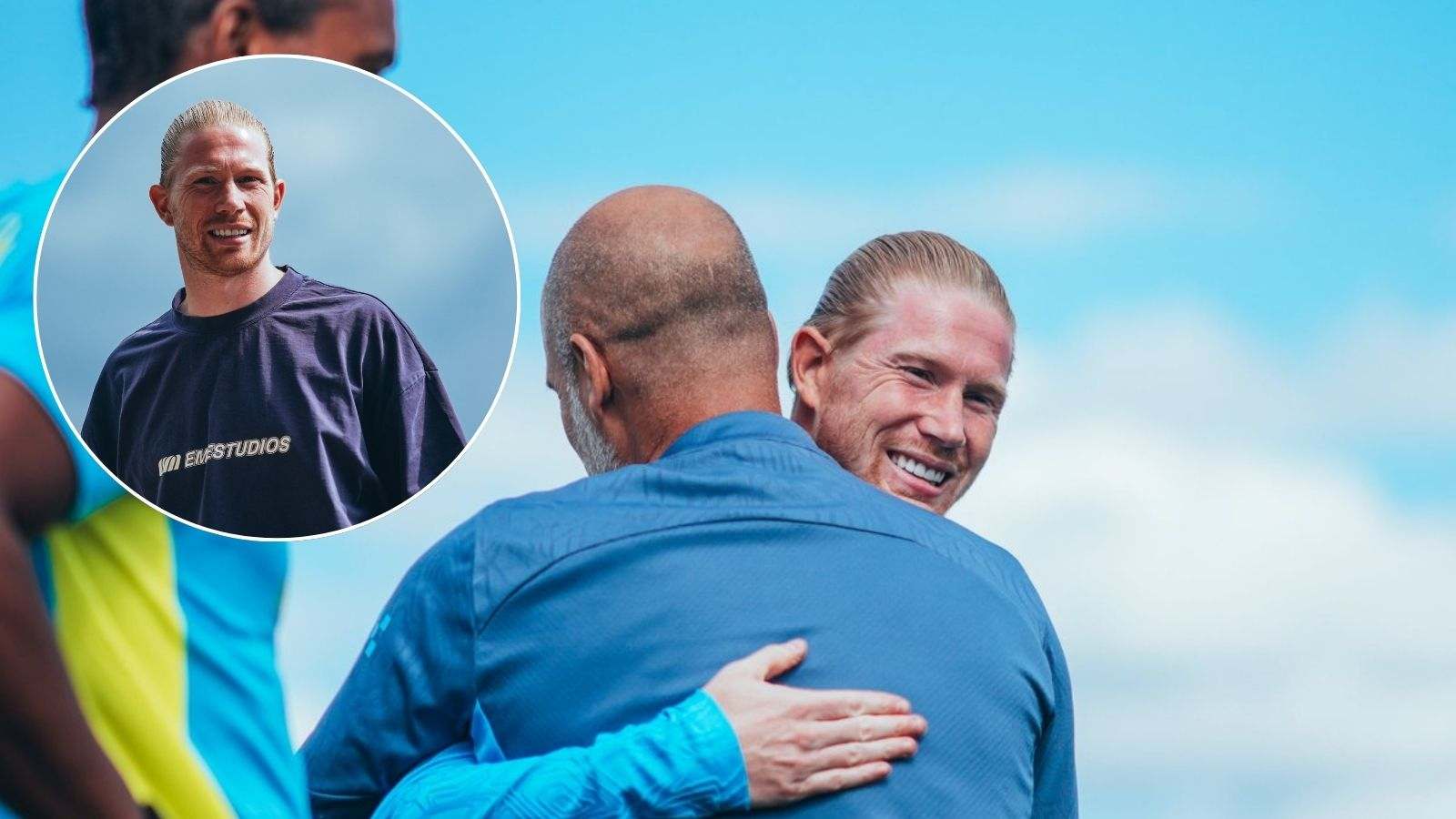 “We all deserve an explanation” – Fans in splits as Pep Guardiola reacts to Kevin De Bruyne’s surprising new hairdo