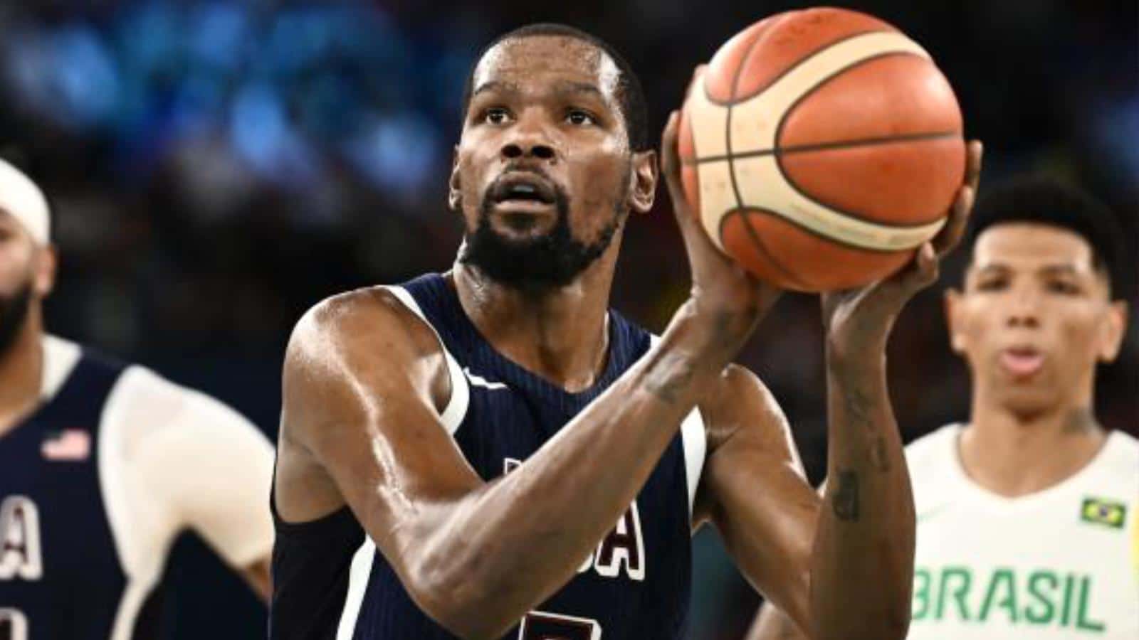 ‘Humble’ Kevin Durant focused on gold medal despite setting record at Paris Olympics