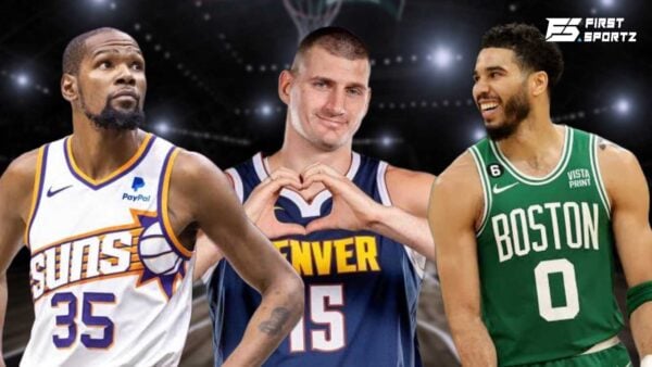 Kevin Durant, Nikola Jokic and Jayson Tatum