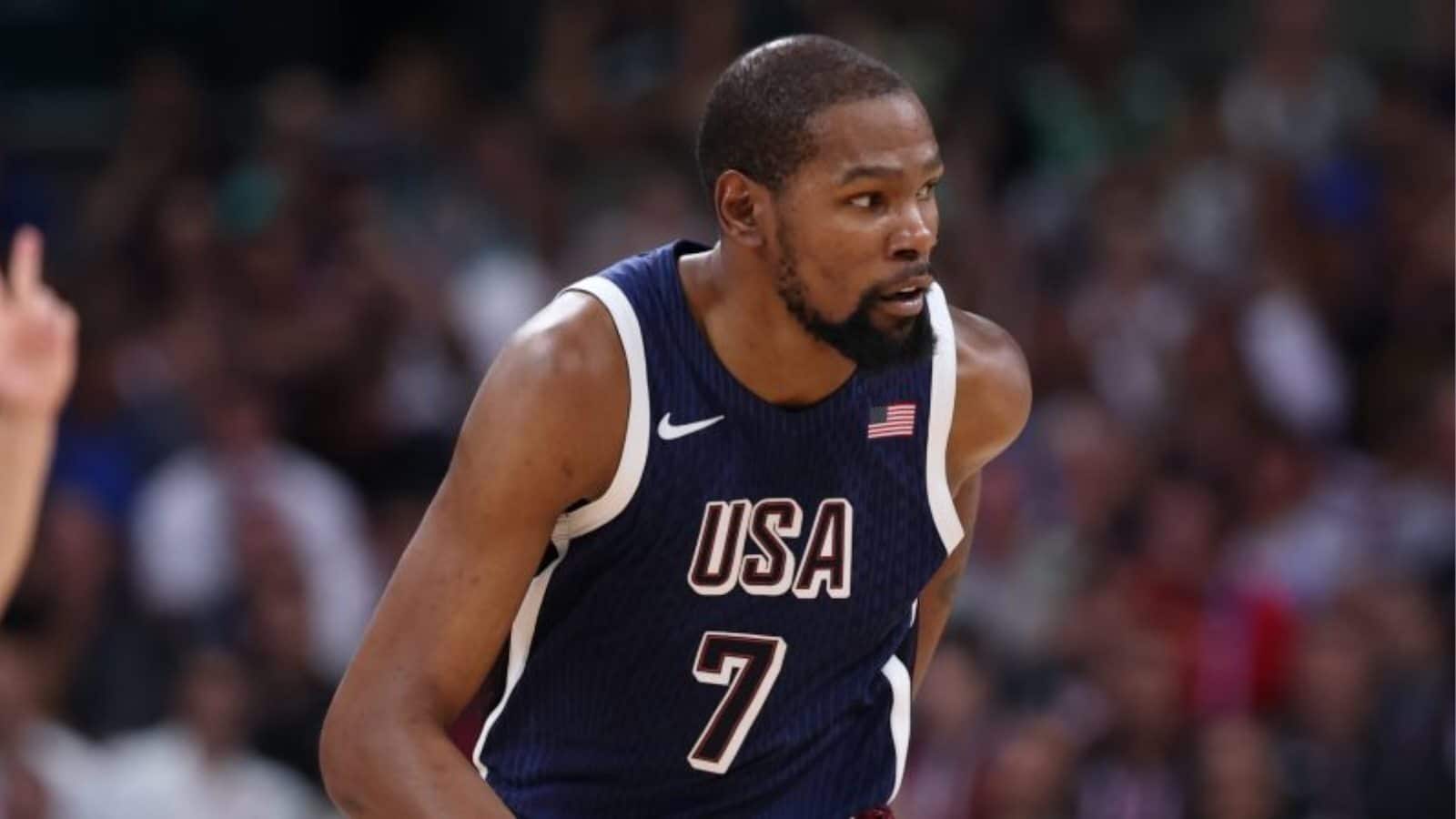 Kevin Durant responds to fan threatening to burn jersey after trash talk to South Sudan at Paris Olympics