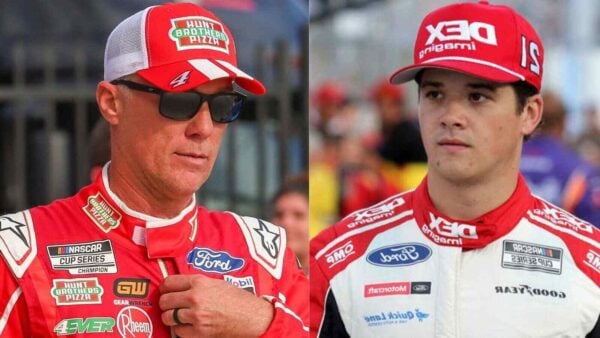 Kevin Harvick and Harrison Burton