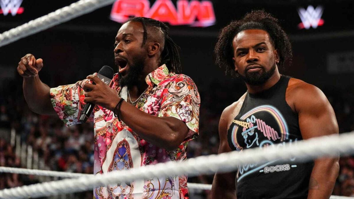 Kofi Kingston and Xavier Woods on Raw