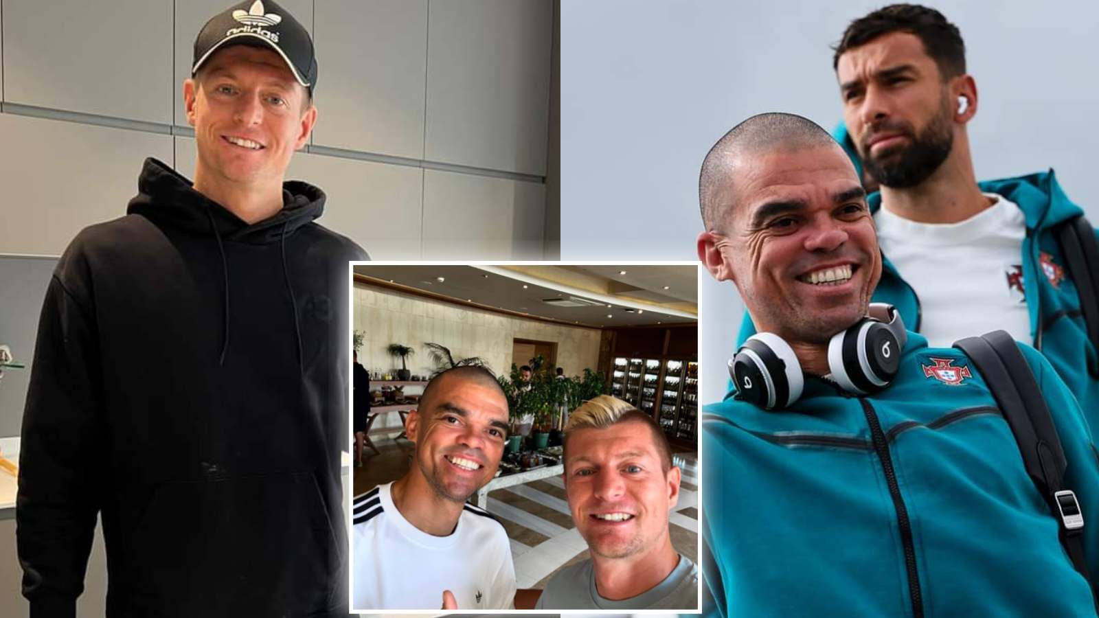 “Legends of the game” – Former Real Madrid stars Toni Kroos and Pepe enjoying retirement has fans nostalgic on social media 