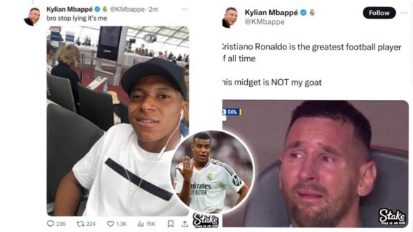 Kylian Mbappe account hacked