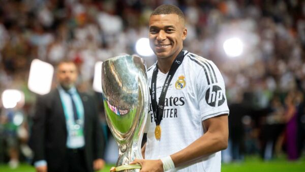 Kylian Mbappe in the UEFA Super Cup