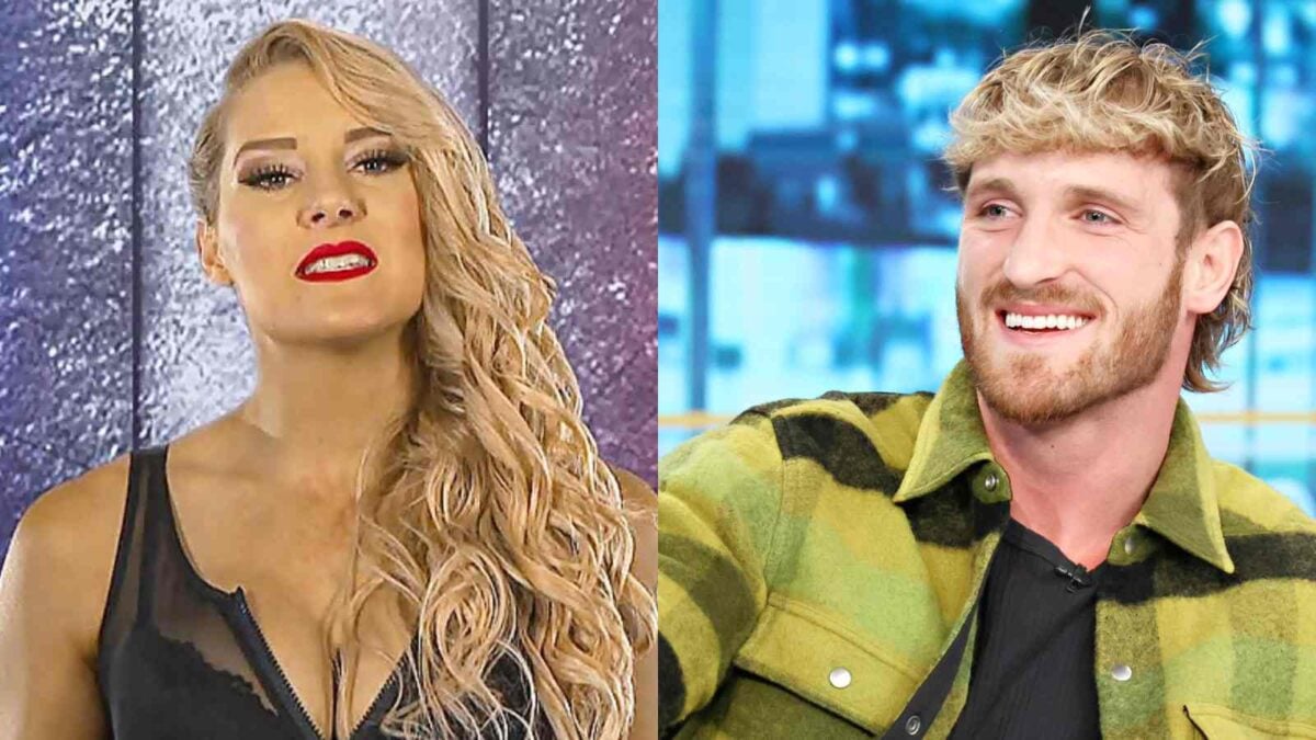 Lacey Evans and Logan Paul 