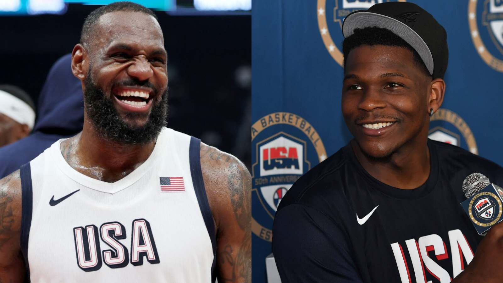 LeBron James HILARIOUSLY trolls Anthony Edwards’ champagne-fail moment after gold medal win