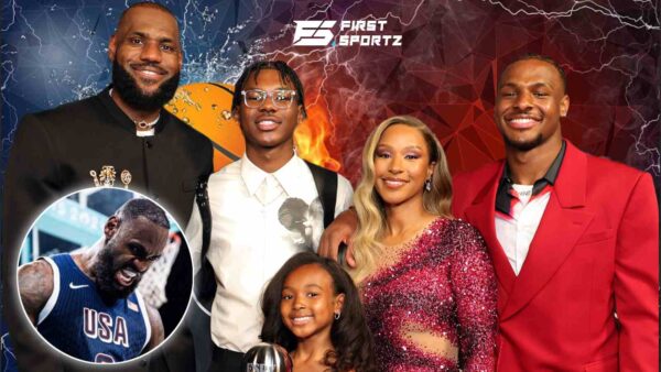 LeBron James and his family