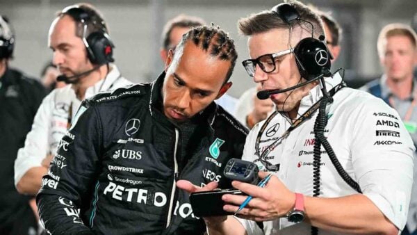 Lewis Hamilton and Peter Bonnington