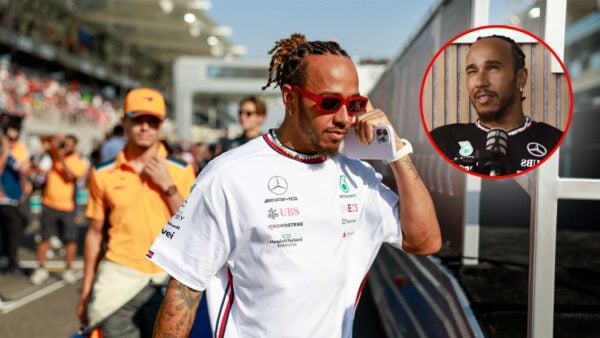 Lewis Hamilton (via IMAGO, @sim3744/X, screenshot)