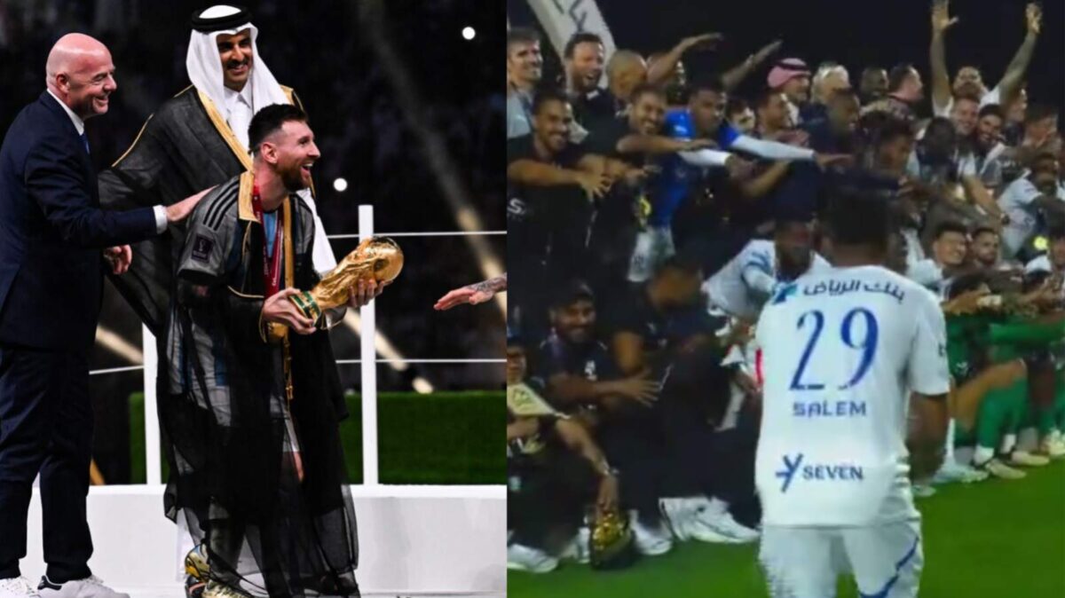 Lionel Messi Al-Hilal celebration