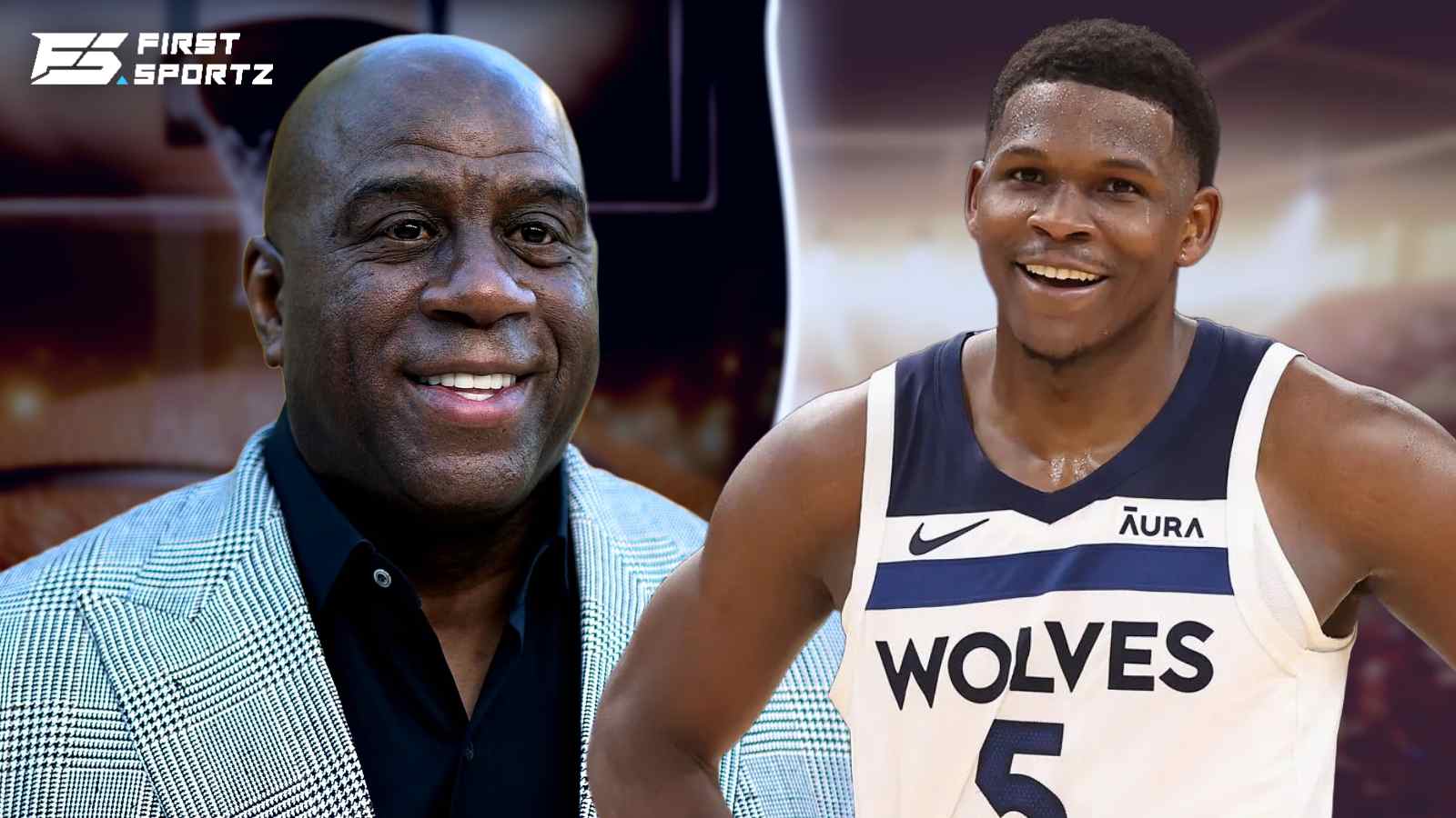 “A guy that’s never won a championship!” – NBA legend Magic Johnson FIRES BACK at Anthony Edwards’ disrespect of Michael Jordan’s era