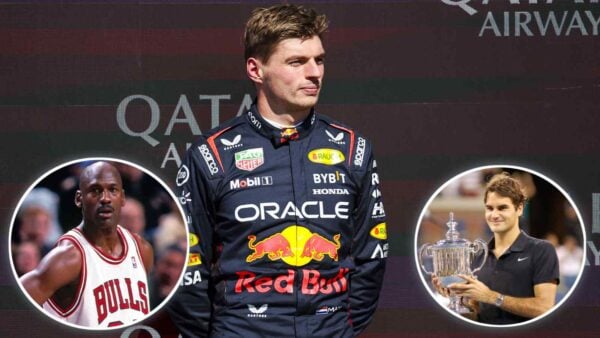 Michael Jordan, Max Verstappen, and Roger Federer