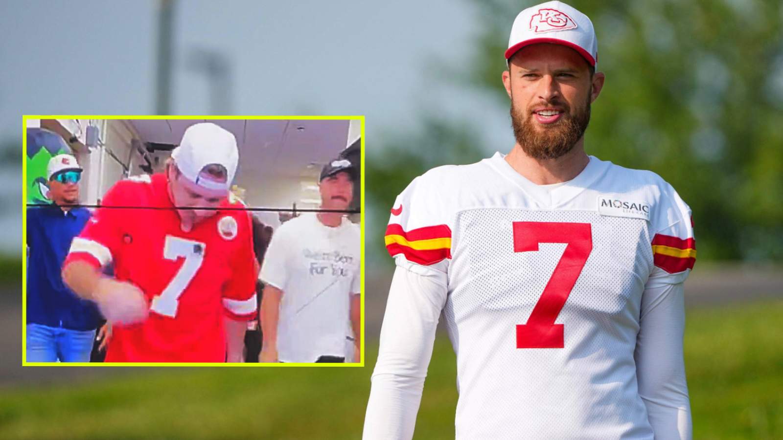 ‘Controversial’ Morgan Wallen walks out sporting a Harrison Butker jersey at Kansas City concert with Patrick Mahomes and Travis Kelce