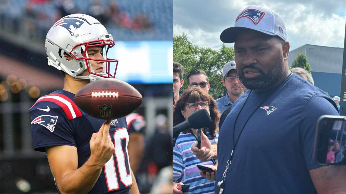 New England Patriots head coach Jerod Mayo confirmed Drake Maye will play more