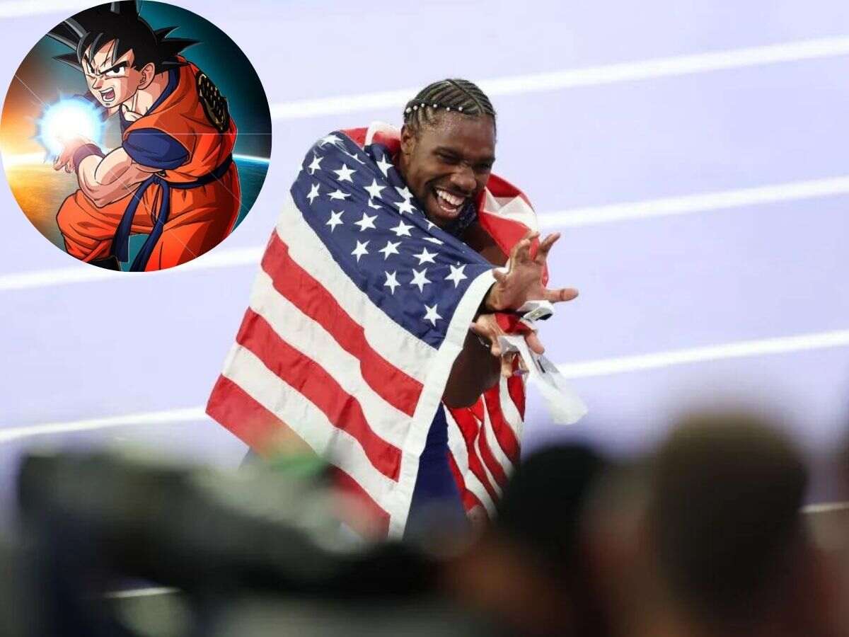 ‘World’s fastest man’ Noah Lyles channels inner ‘Goku’ after gold medal at Paris Olympics