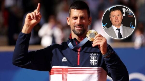 Novak Djokovic, (in circle) Yevgeny Kafelnikov (via Imago)