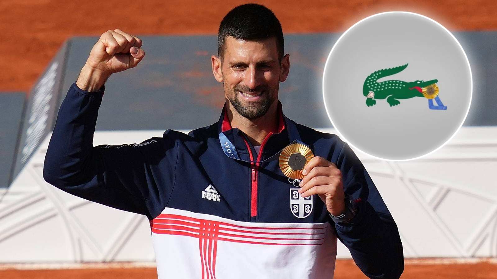 Check Out: Lacoste has a ‘golden’ addition to their logo after Novak Djokovic’s historic Olympic Gold medal win