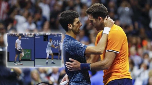 Novak Djokovic and Juan Martin Del Potro