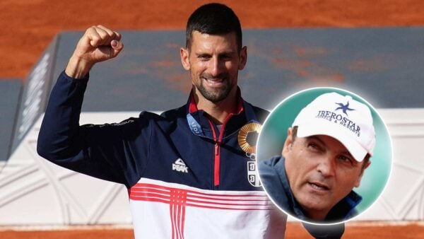 Novak Djokovic and Toni Nadal