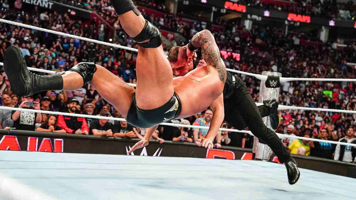 Randy Orton RKOs Gunther on Raw