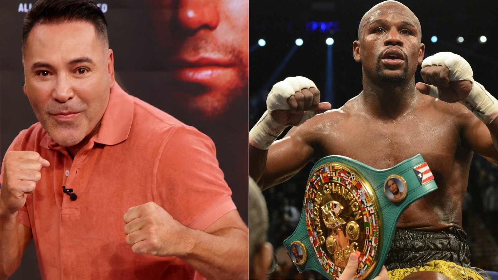 “He was built to be the villain!” Oscar De La Hoya gives praise to rival Floyd Mayweather