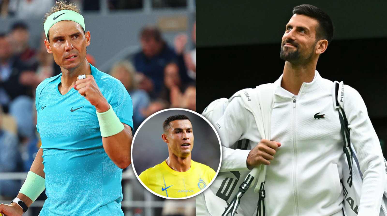 Cristiano Ronaldo picks his GOAT between Novak Djokovic and Rafael Nadal