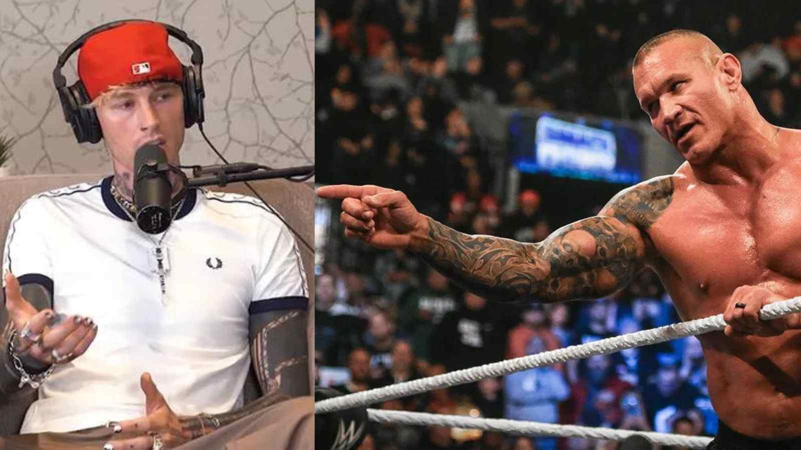 Randy Orton reacts to Machine Gun Kelly claiming he said “f*ck you” to him after backstage confrontation at WWE SummerSlam 