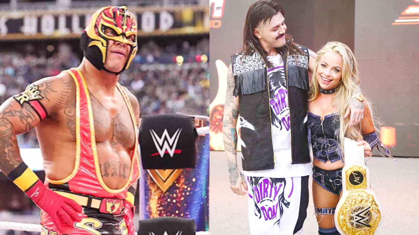 “He’s a master at what he does,” Rey Mysterio reacts to son Dominik Mysterio shockingly betraying Rhea Ripley and kissing Liv Morgan at SummerSlam 