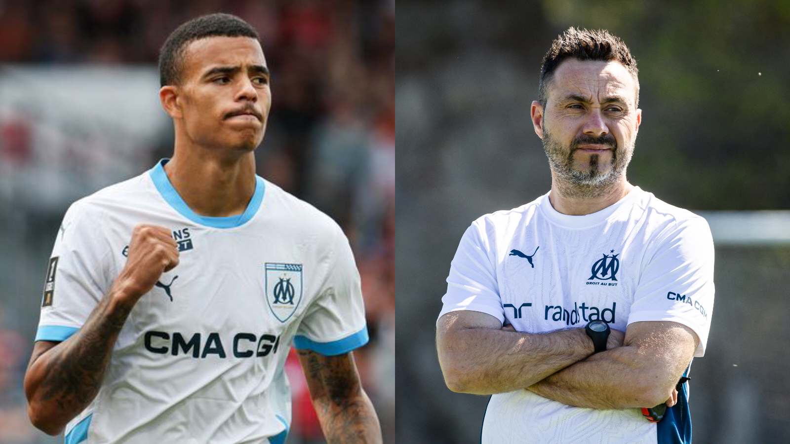 “He’s just exceptional,” Marseille head coach Roberto De Zerbi at a loss for words as Mason Greenwood scores STUNNING brace in Ligue 1 debut