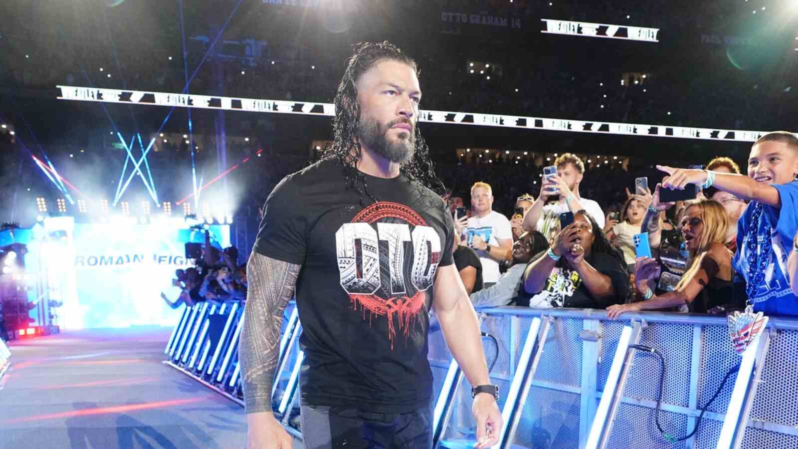 What does Roman Reigns’ new “OTC” shirt stand for?