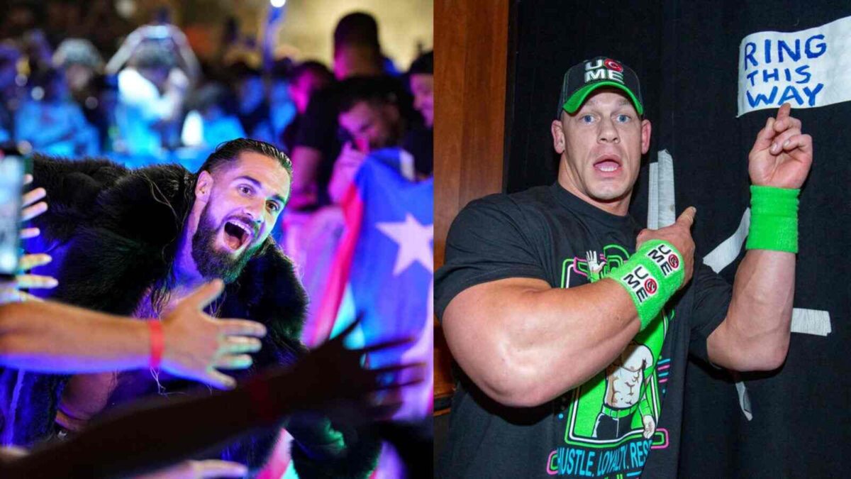 Seth Rollins and John Cena