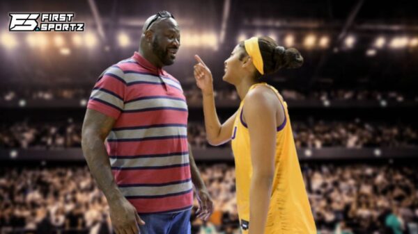 Shaquille O'Neal and Angel Reese