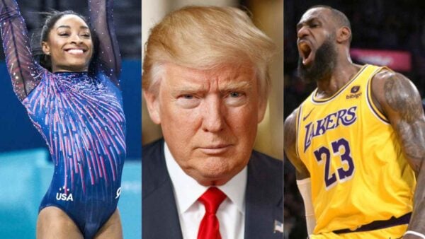 Simone Biles, Donald Trump and LeBron James