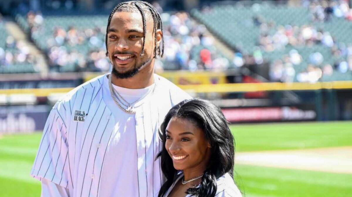 Simone Biles and Jonathan Owens