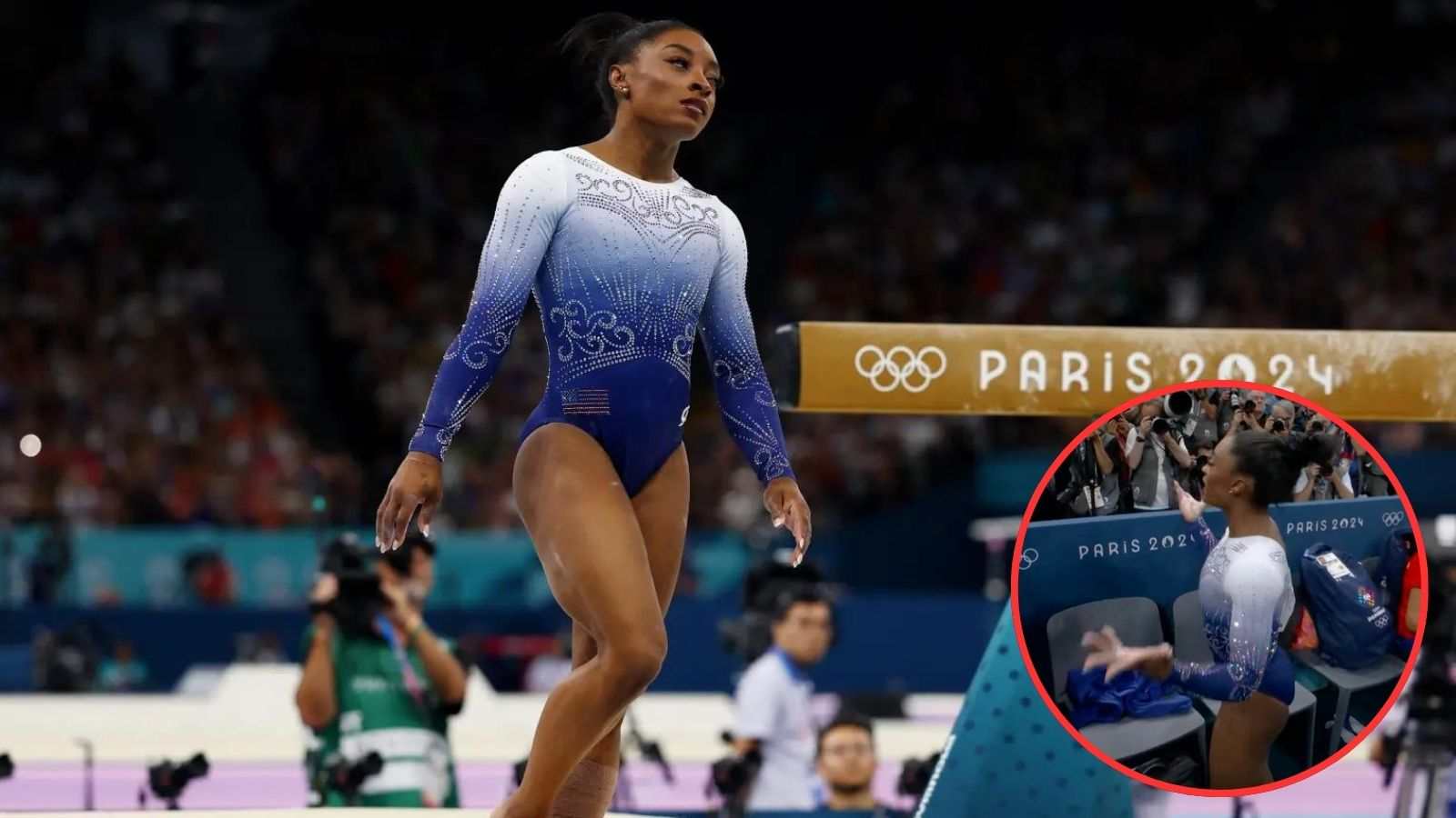 ‘Furious’ Simone Biles lashes out at crowd after her failed outing in balance beam final