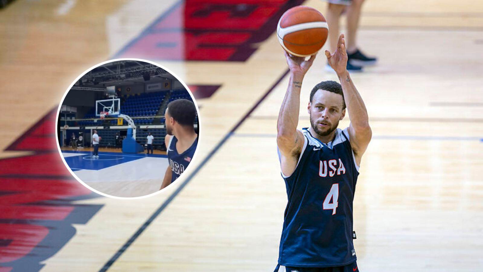 Stephen Curry goes ‘ALIEN MODE’ in training with three consecutive wild shots