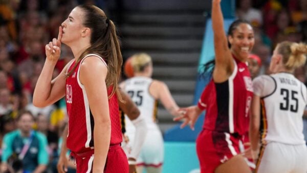 Team USA and WNBA star Sabrina Ionescu silencing French crowd at Paris Olympics 2024 after sensational three is going viral