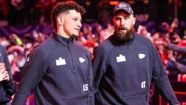 Travis Kelce and Patrick Mahomes