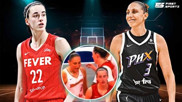 WNBA veteran Diana Taurasi and Caitlin Clark engage in trash talk